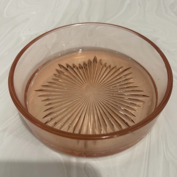 Vintage Pink Depression Glass Candy /Catch Trinket Dish Bowl 5 1/8” Great Shape! - Picture 1 of 5